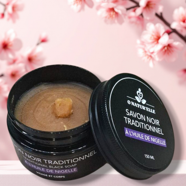 Savon noir traditionnel à l'huile de nigelle