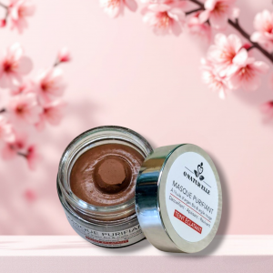 Masque purifiant detoxifiant à l'huile d'argan Bio et argile rouge